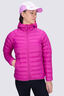 Macpac Women's Uber Light Hooded Down Jacket, Festival Fuchsia, hi-res