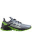 Salomon Men's Supercross Running Shoes, Flint Stone/Black/Green Gecko, hi-res