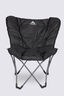 Macpac Half Moon Chair Quad Fold V3, Black/Black, hi-res