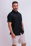 Macpac Men's Linen Short Sleeve Shirt, Black, hi-res