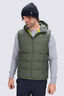 Macpac Men's Halo Hooded Down Vest ♺, Kombu Green, hi-res