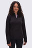 Macpac Women's Tui Fleece Pullover, True Black, hi-res