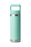 YETI® Rambler® Bottle with Straw Cap — 18 oz, SEAFOAM, hi-res