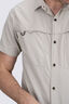 Macpac Men's Westport Short Sleeve Shirt, Abbey Stone, hi-res