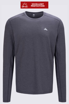 Macpac Men's brrr° Long Sleeve T-Shirt, Asphalt