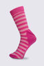 Macpac Kids' Footprint Sock, Hot Pink/Strawberry Ice, hi-res