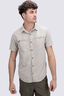 Macpac Men's Westport Short Sleeve Shirt, Abbey Stone, hi-res