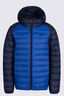 Macpac Kids' Uber Light Hooded Down Jacket, Baritone Blue/Sodalite Blue, hi-res