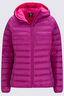 Macpac Women's Uber Light Hooded Down Jacket, Festival Fuchsia, hi-res