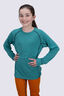 Macpac Kids' Geothermal Long Sleeve Top, Porcelain Green, hi-res