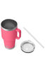 YETI® Rambler® Mug with Straw Cap — 35 oz, Tropical Pink, hi-res