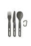 Sea to Summit Frontier Ultralight Cutlery Set — 3 Piece, Anodised Grey, hi-res