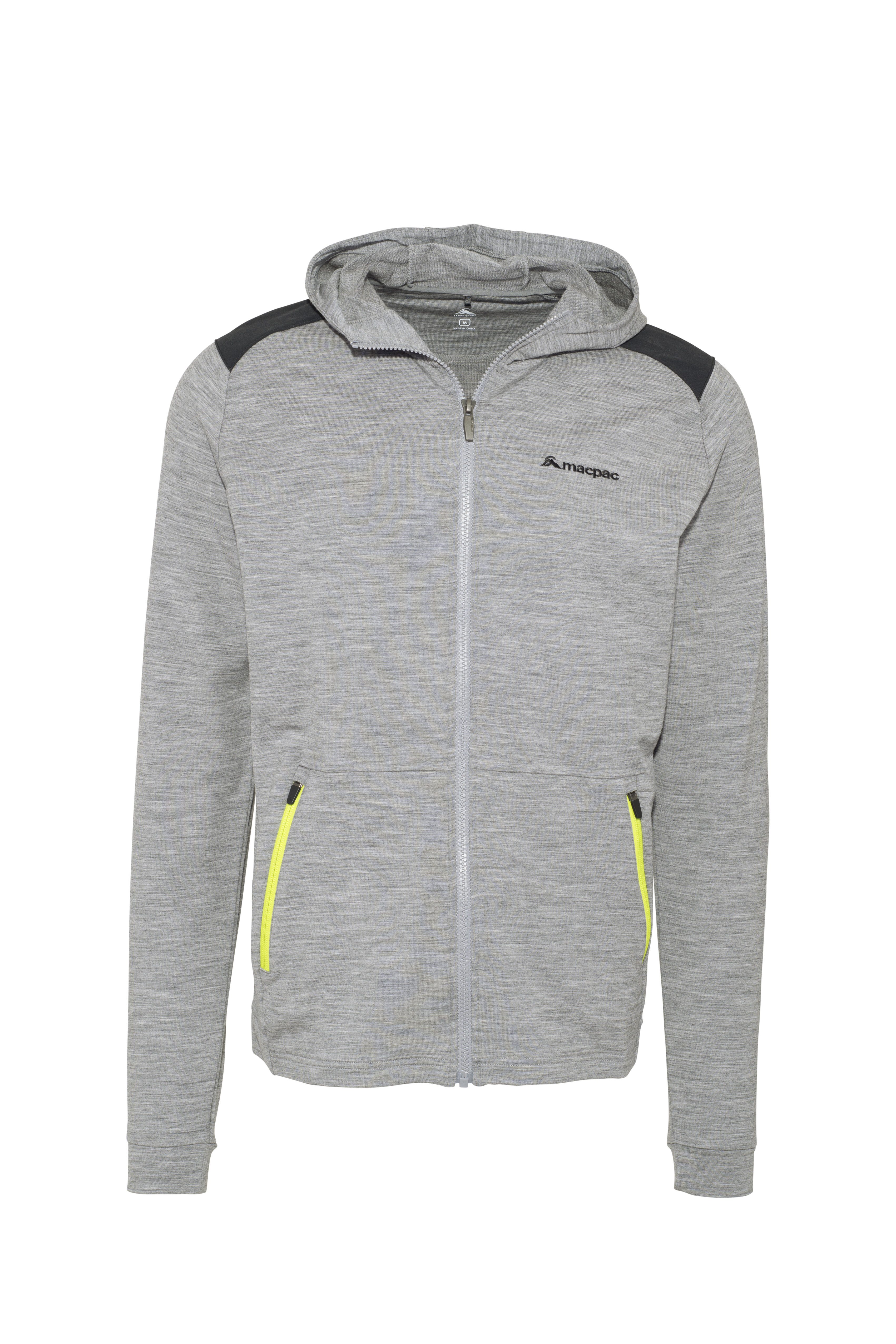 grey hooded jacket men's