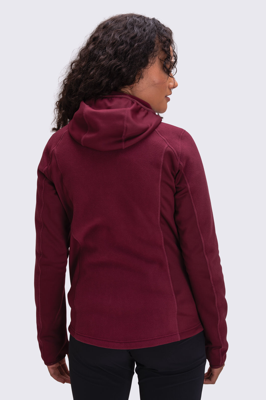 Lululemon women's hooded pullover quarter zip jacket Burgundy Size