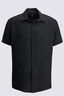 Macpac Men's Linen Short Sleeve Shirt, Black, hi-res