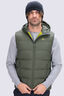 Macpac Men's Halo Hooded Down Vest ♺, Kombu Green, hi-res