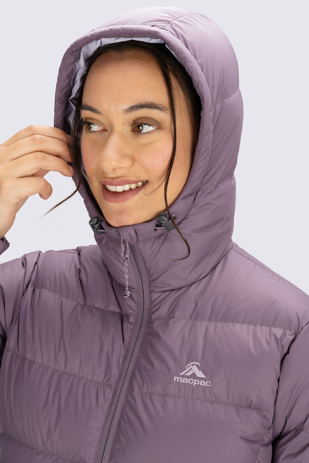 COLUMBIA Womens Oversized Hooded Rain Jacket UK 10 Small Purple Nylon, Vintage & Second-Hand Clothing Online