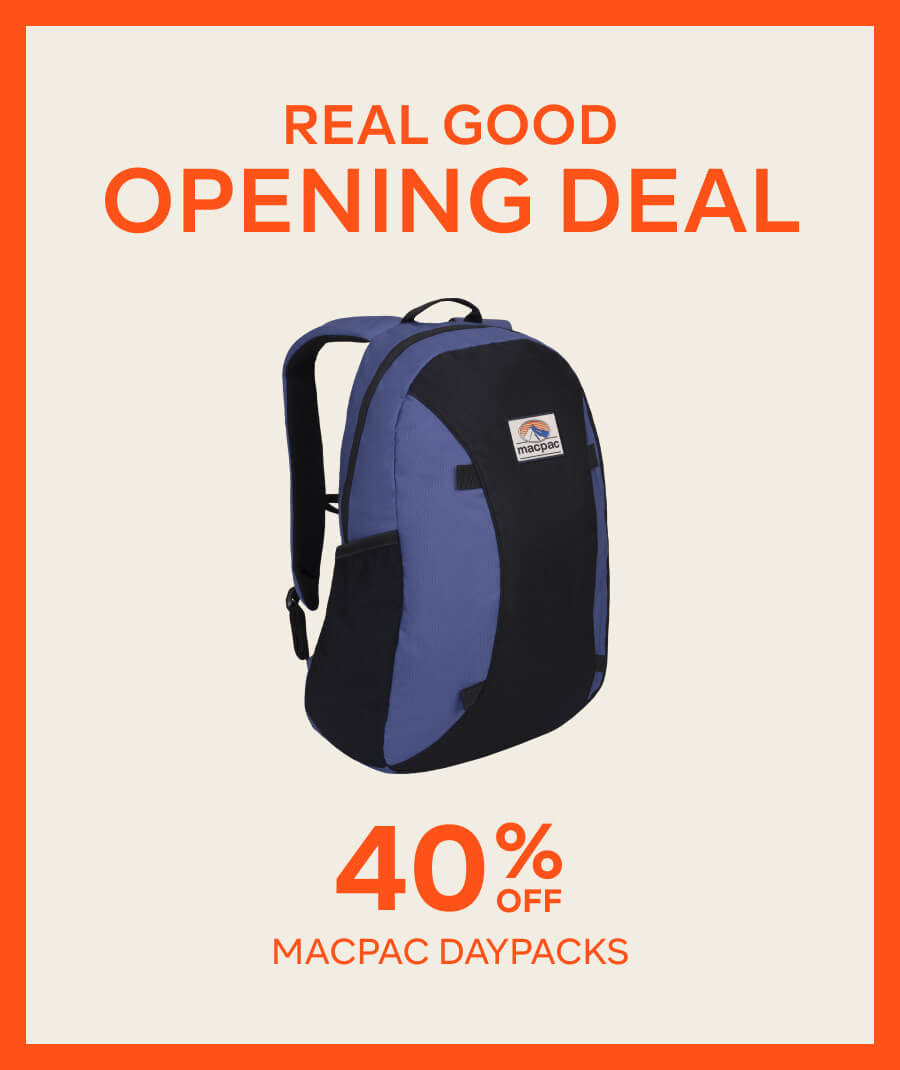 40% OFF macpac daypacks.