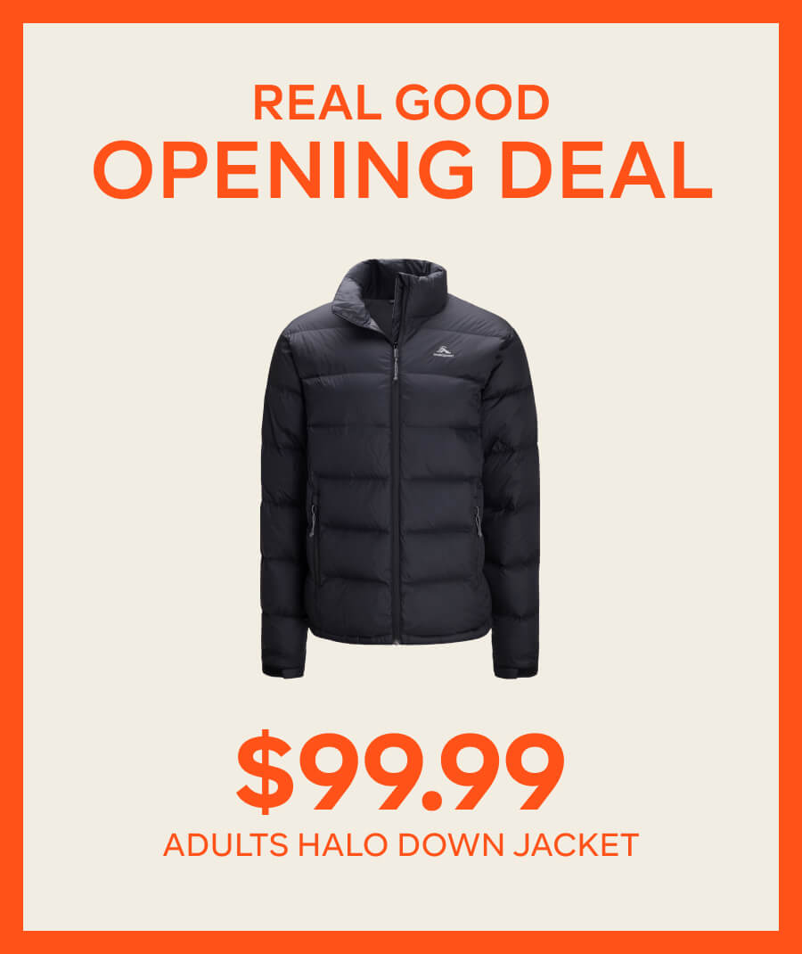 Opening Deals: $99.99 Adults Halo Down Jacket, $50 Adults TUI FLEECE PULLOVERS