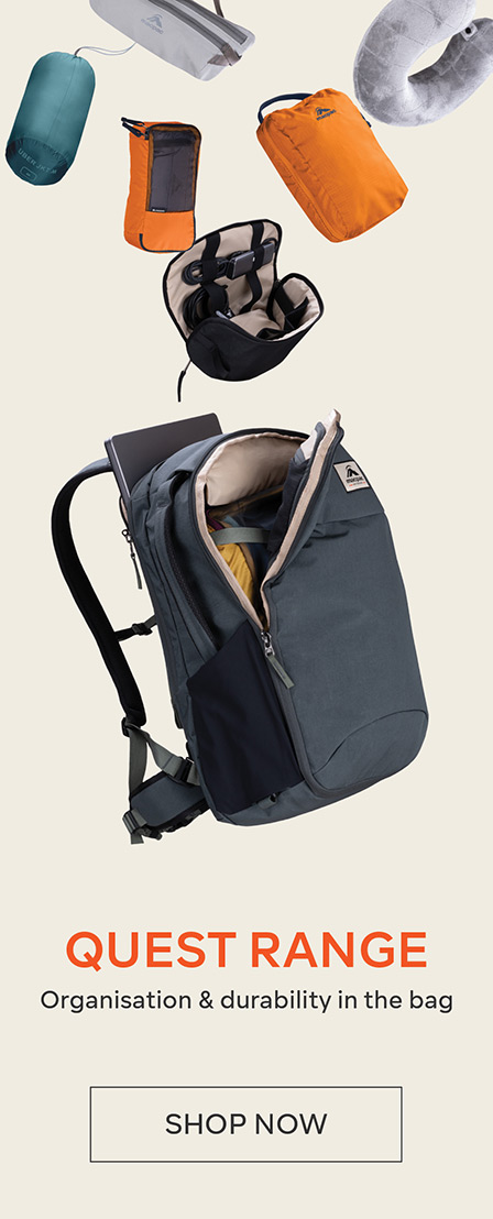 QUEST RANGE - ORGANISATION & DURABILITY IN THE BAG