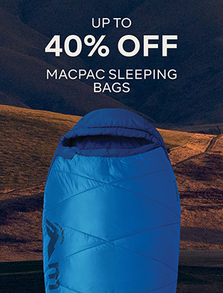 UP TO 40% OFF MACPAC SLEEPING BAGS