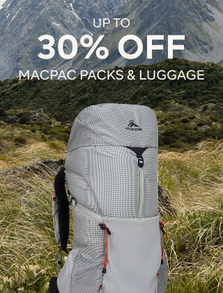 UP TO 30% OFF MACPAC PACKS AND LUGGAGE