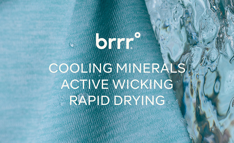 brrr° - COOLING MINERALS, ACTIVE WICKING, RAPID DRYING