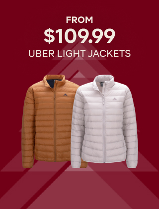 $109.99 ADULTS UBER LIGHT JACKETS