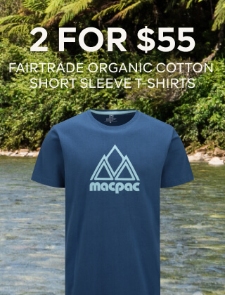 2 FOR $55 FAIRTRADE ORGANIC COTTON SHORT SLEEVE T-SHIRTS