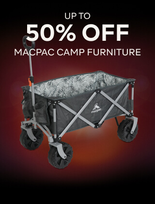 UP TO 50% OFF MACPAC CAMP FURNITURE