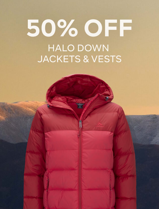 50% OFF Halo Down Jackets & Vests