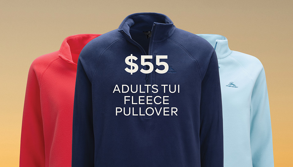 $55 ADULTS TUI FLEECE PULLOVER