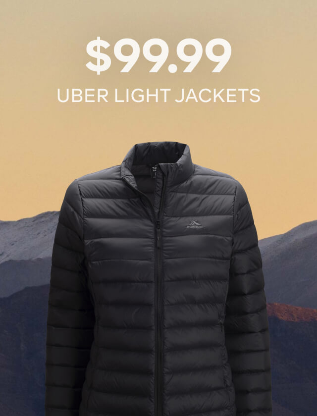 $99.99 Uber Light Jackets