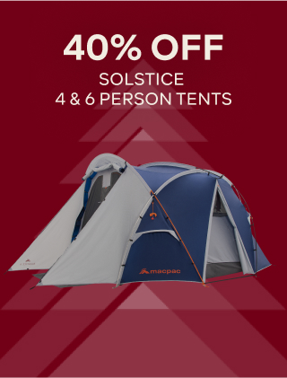 40% OFF SOLSTICE 4 & 6 PERSON TENTS