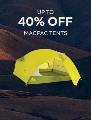 UP TO 40% OFF MACPAC TENTS