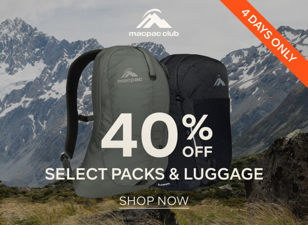 MEMBERS DEAL 40% OFF SELECT PACKS AND LUGGAGE - SHOP NOW