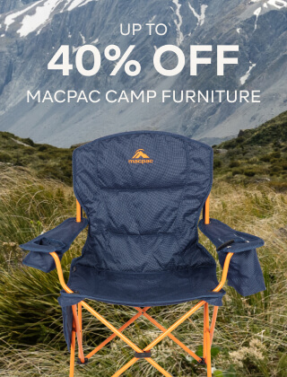 UP TO 40% OFF MACPAC CAMP FURNITURE