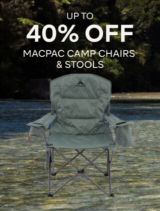 UP TO 40% OFF MACPAC CAMP CHAIRS AND STOOLS