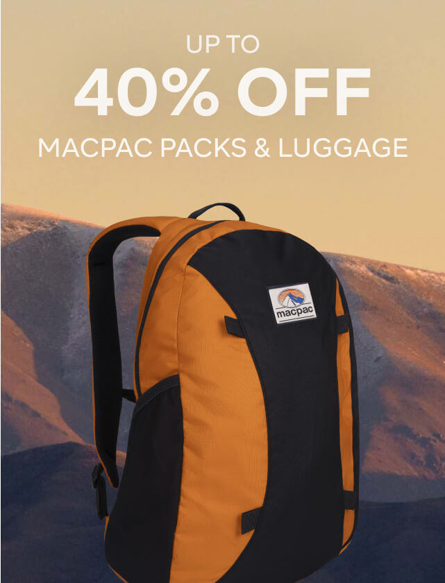 UP TO 40% OFF Macpac Packs & Luggage