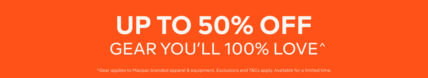 UP TO 50% OFF GEAR YOU'LL 100% LOVE